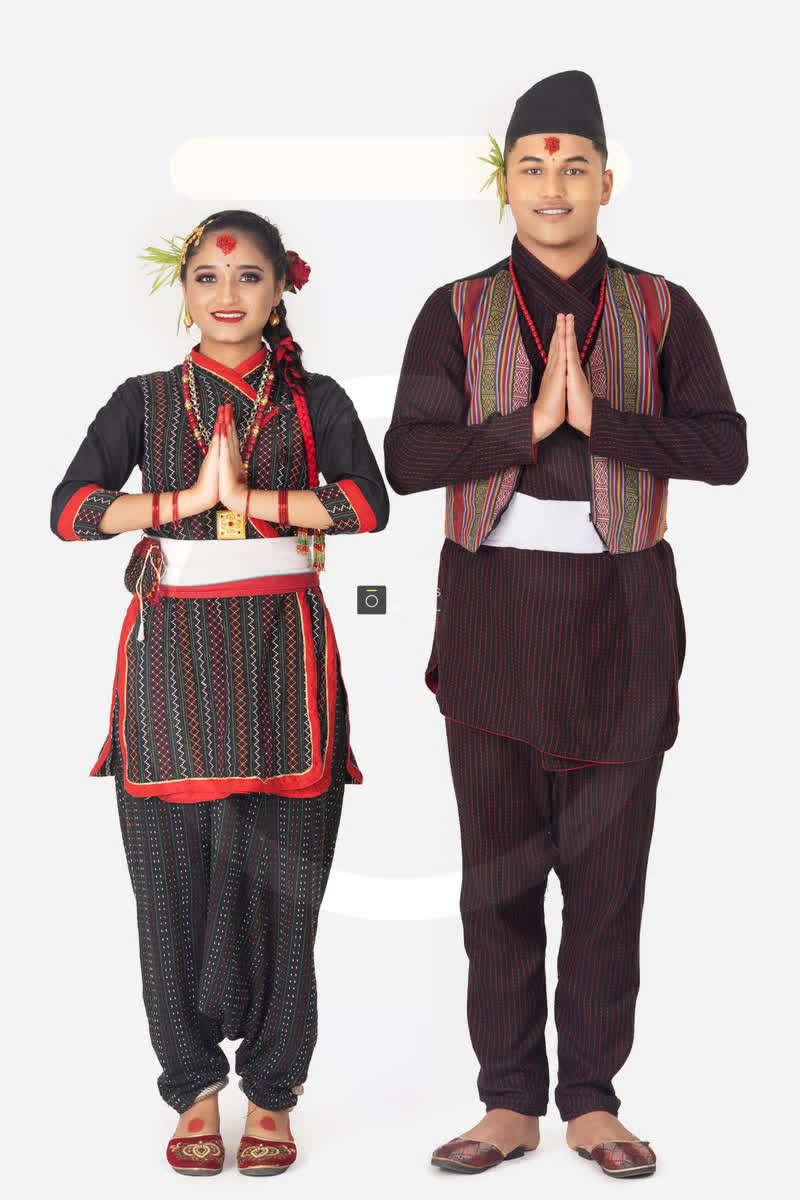 Magar Traditional Couple Set