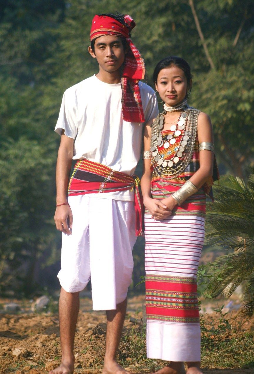 Tharu Traditional Couple Set