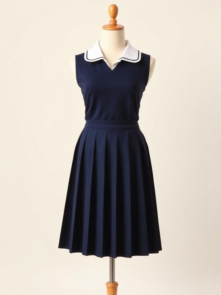 Pleated Uniform Skirt